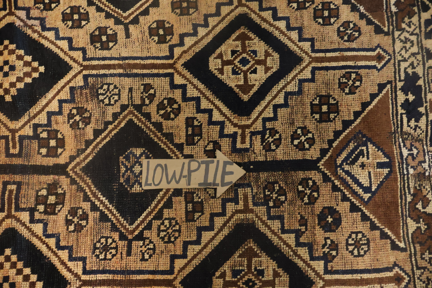 Geometric Wool Qashqai Persian Area Rug 5x9