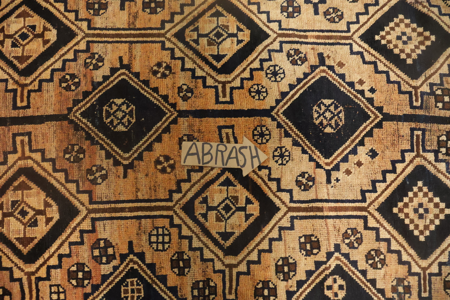 Geometric Wool Qashqai Persian Area Rug 5x9
