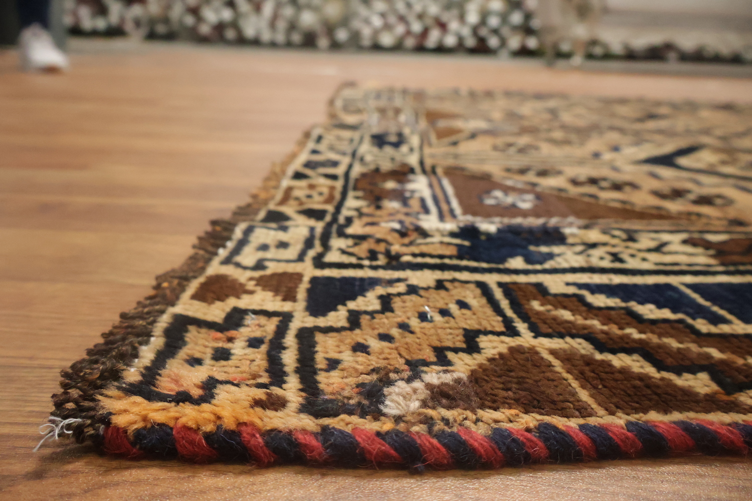 Geometric Wool Qashqai Persian Area Rug 5x9