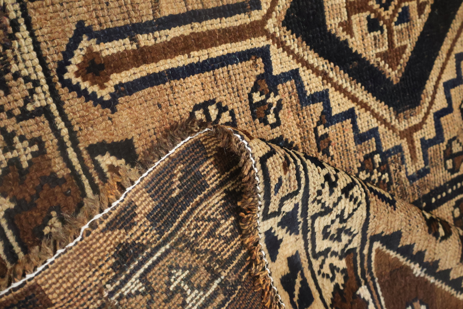 Geometric Wool Qashqai Persian Area Rug 5x9