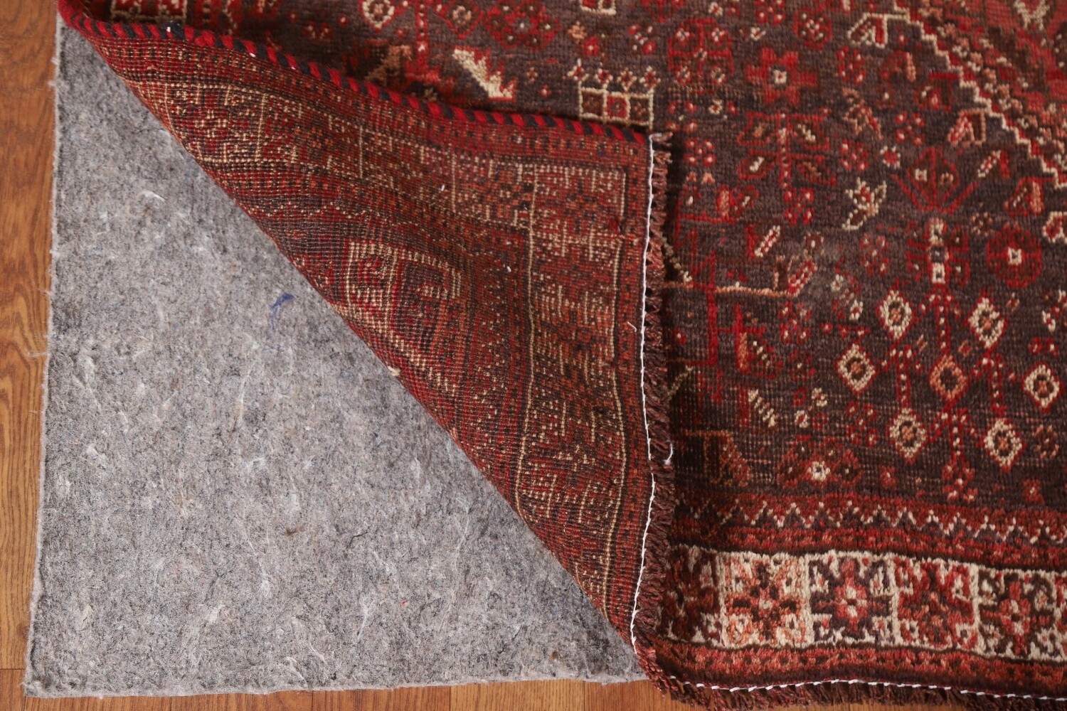 Pre-1900 Antique Qashqai Vegetable Dye Persian Rug 6x8