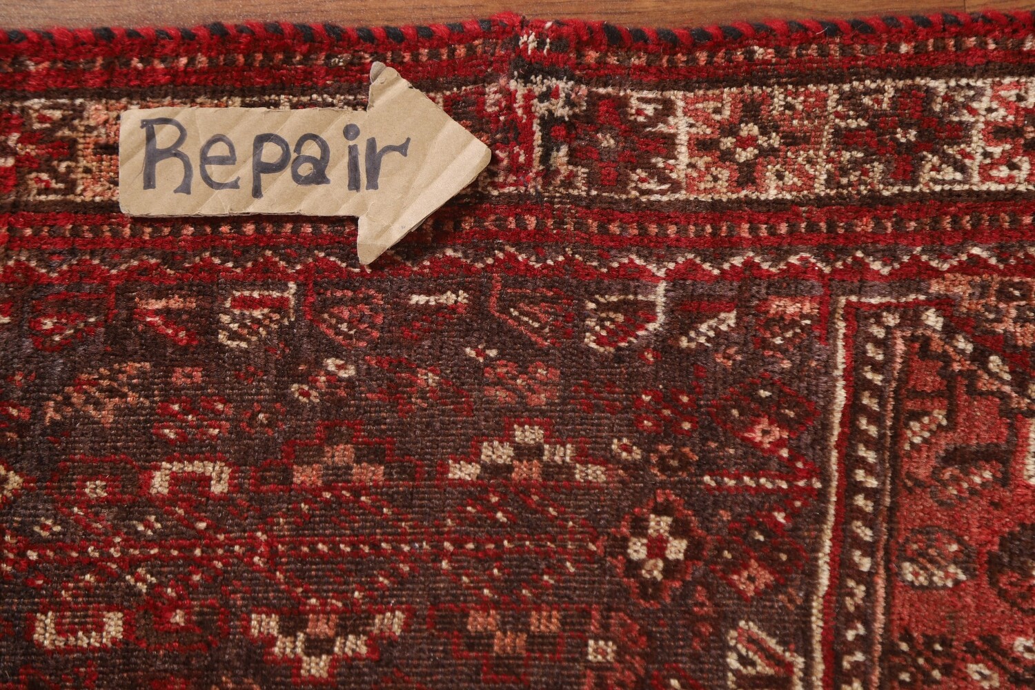 Pre-1900 Antique Qashqai Vegetable Dye Persian Rug 6x8
