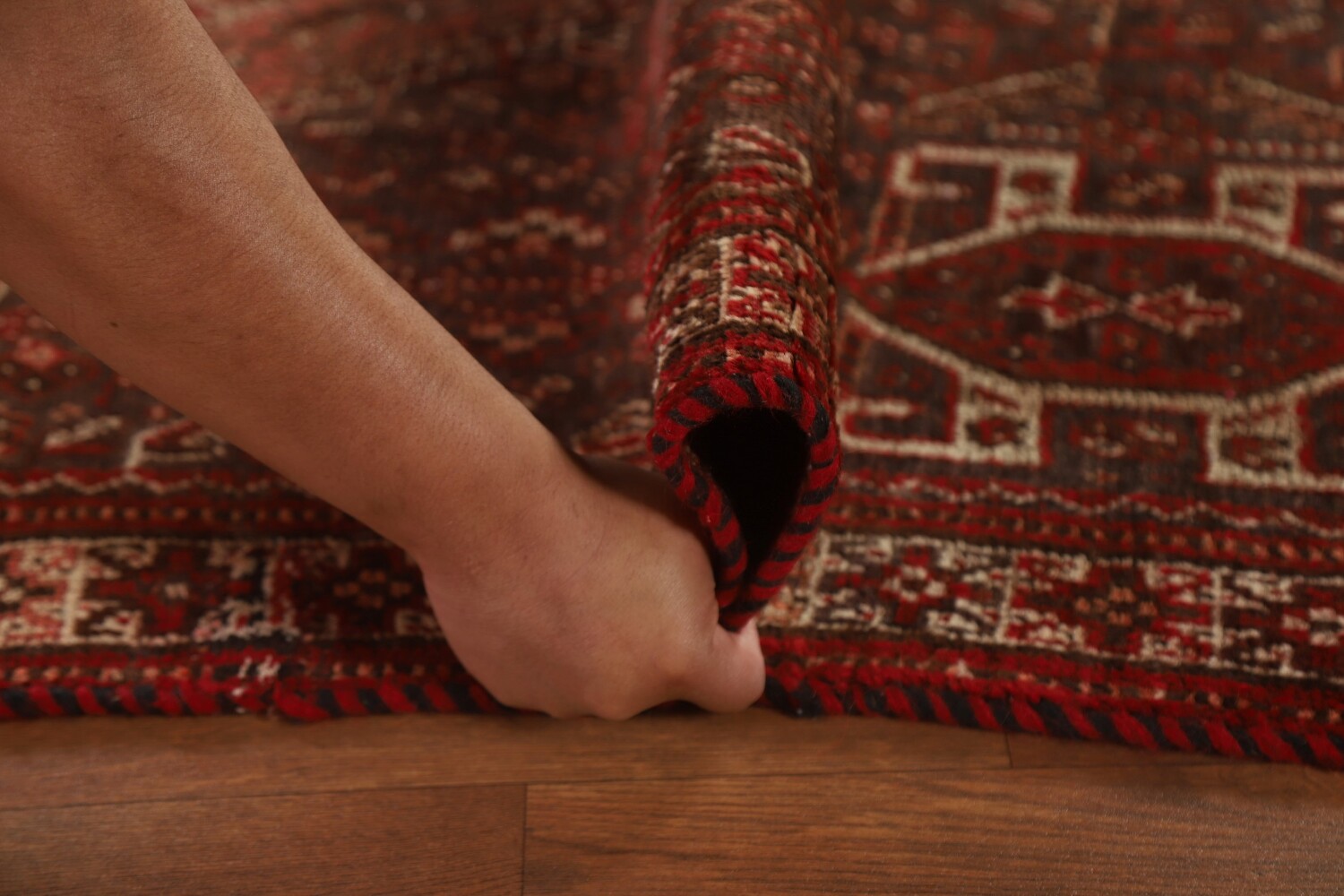 Pre-1900 Antique Qashqai Vegetable Dye Persian Rug 6x8