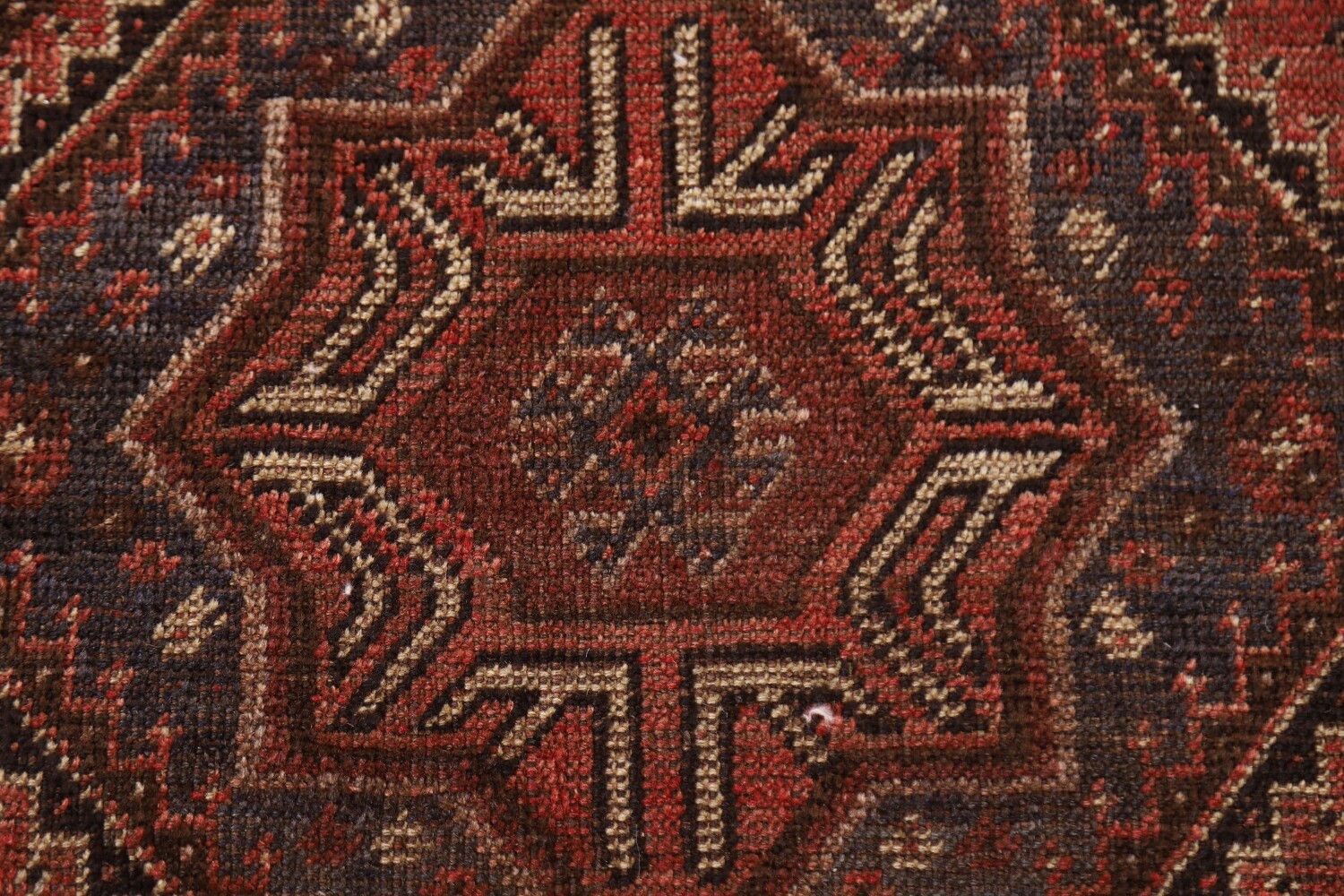 Vegetable Dye Antique Qashqai Persian Area Rug 6x9