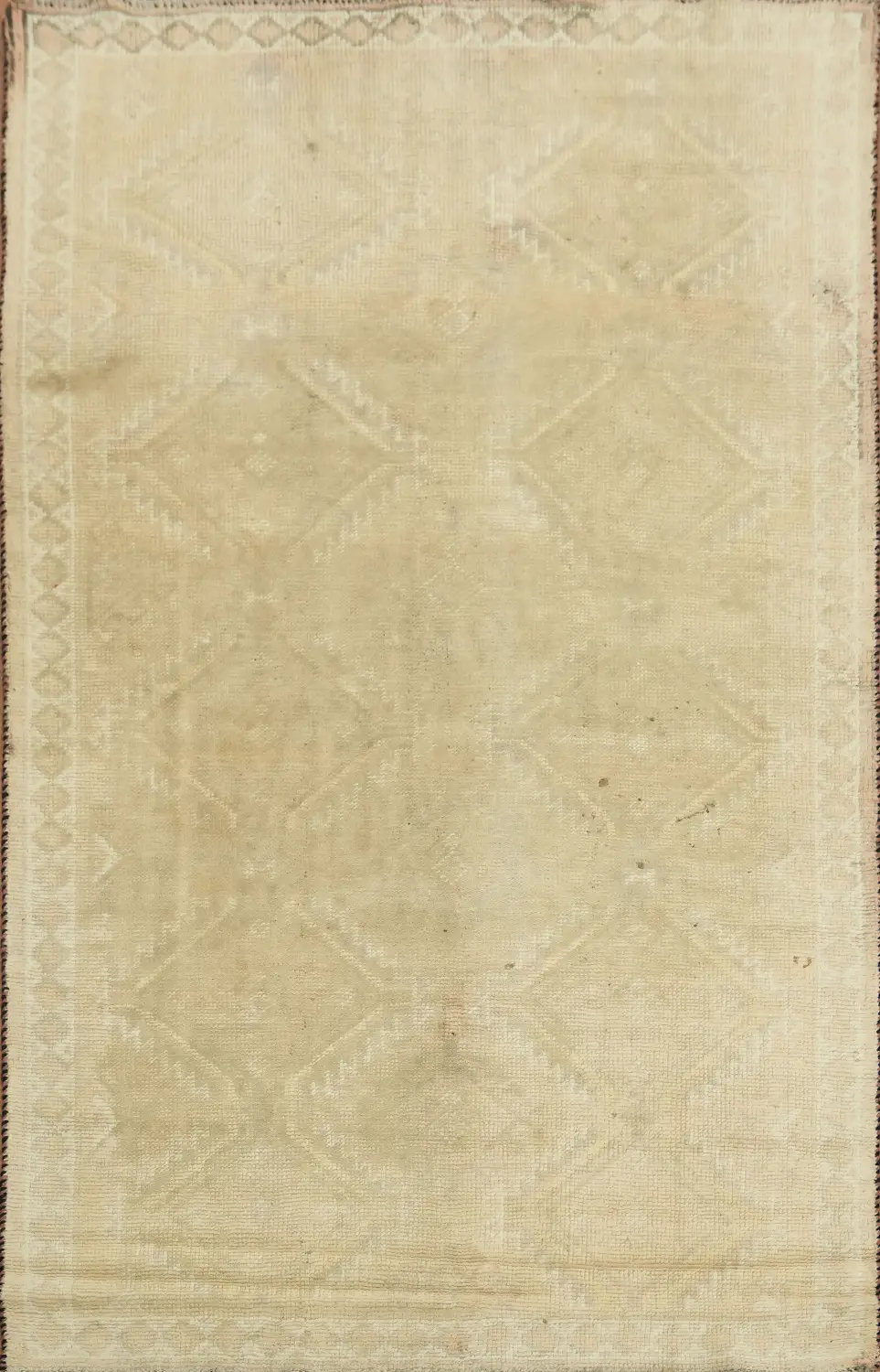 Vintage Neutral Persian Qashqai Rug 5x8