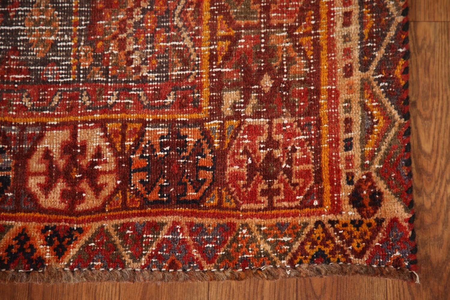 Antique Shiraz Persian Area Rug 5x8
