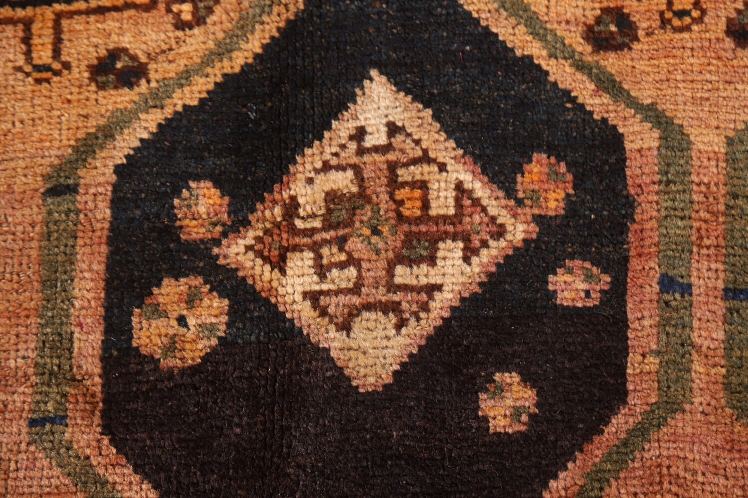 Geometric Wool Lori Antique Persian Rug 4x7