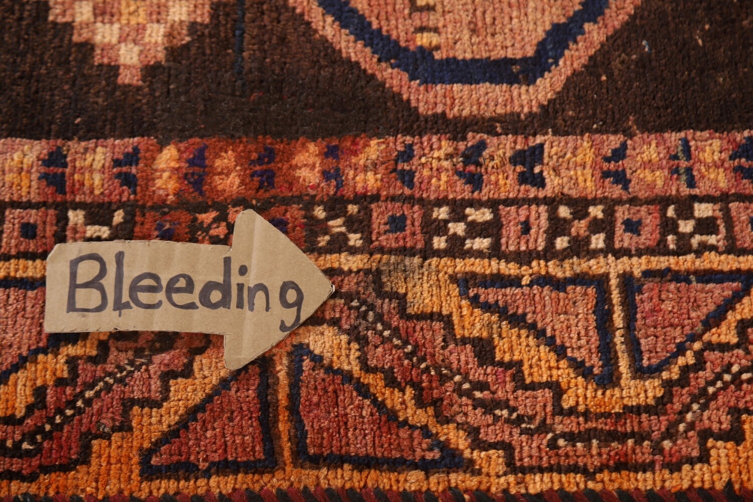 Geometric Wool Lori Antique Persian Rug 4x7