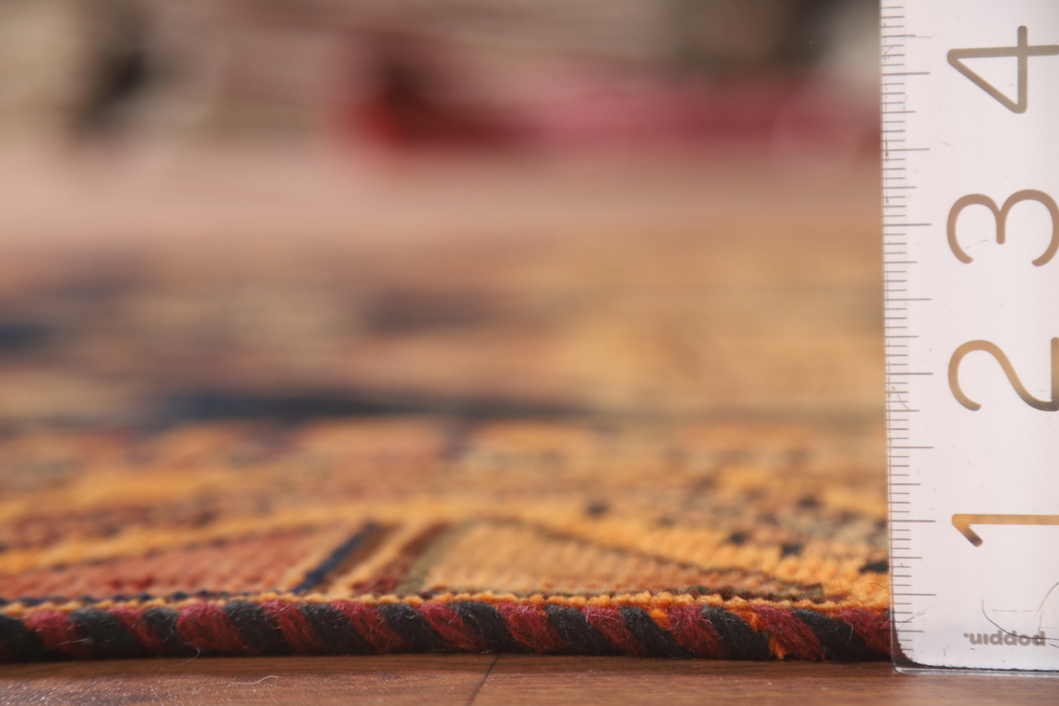 Geometric Wool Lori Antique Persian Rug 4x7
