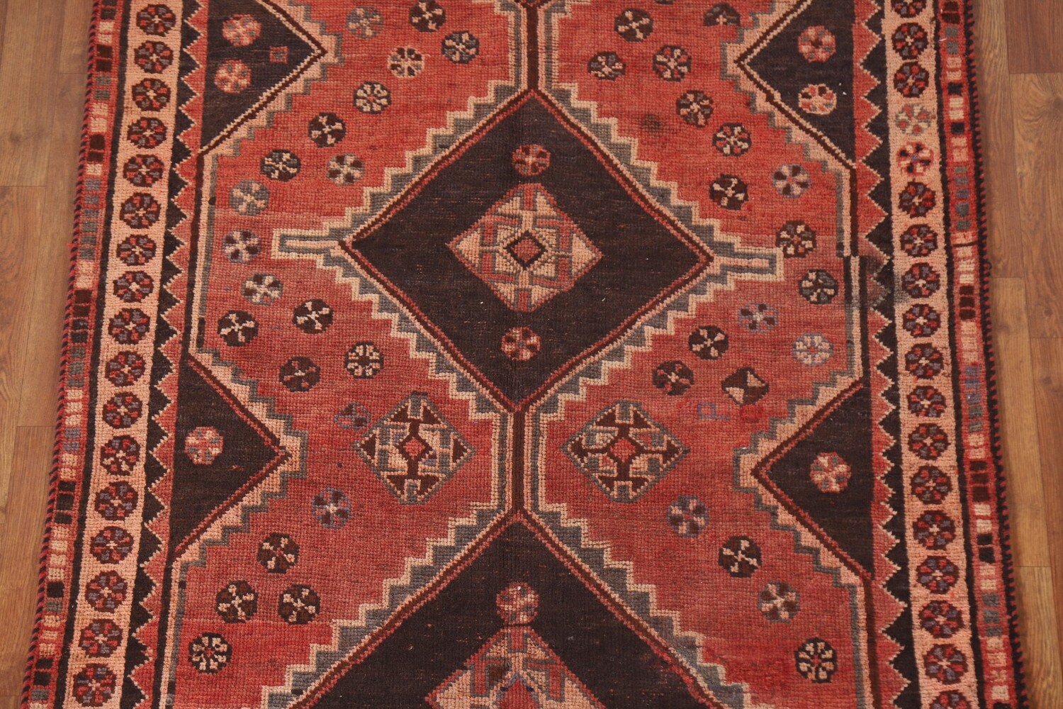Antique Wool Lori Persian Runner Rug 4x9