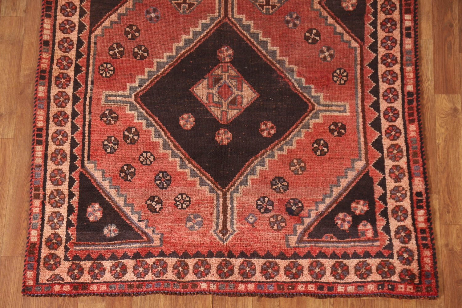 Antique Wool Lori Persian Runner Rug 4x9