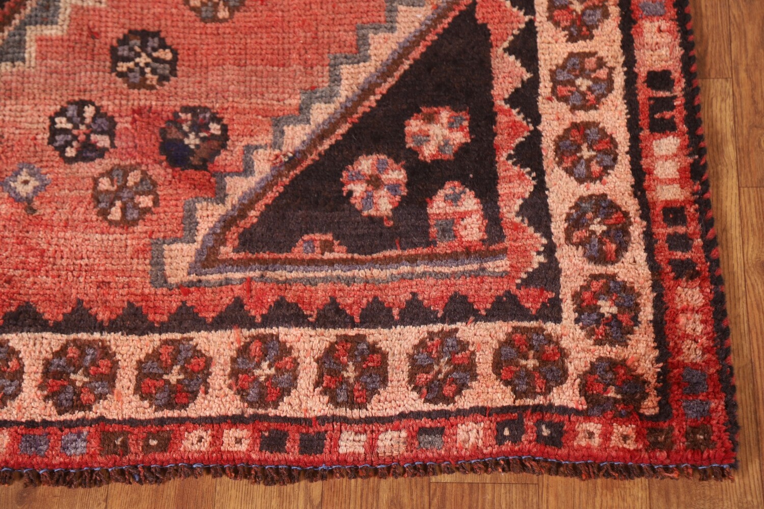 Antique Wool Lori Persian Runner Rug 4x9