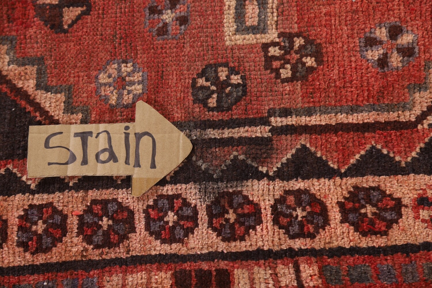Antique Wool Lori Persian Runner Rug 4x9