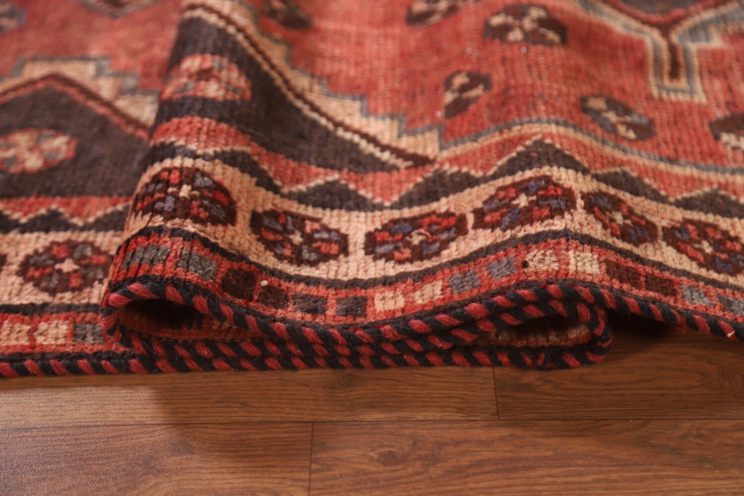 Antique Wool Lori Persian Runner Rug 4x9