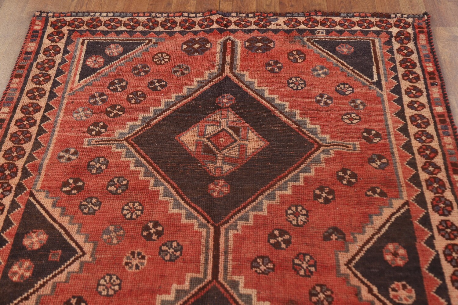 Antique Wool Lori Persian Runner Rug 4x9