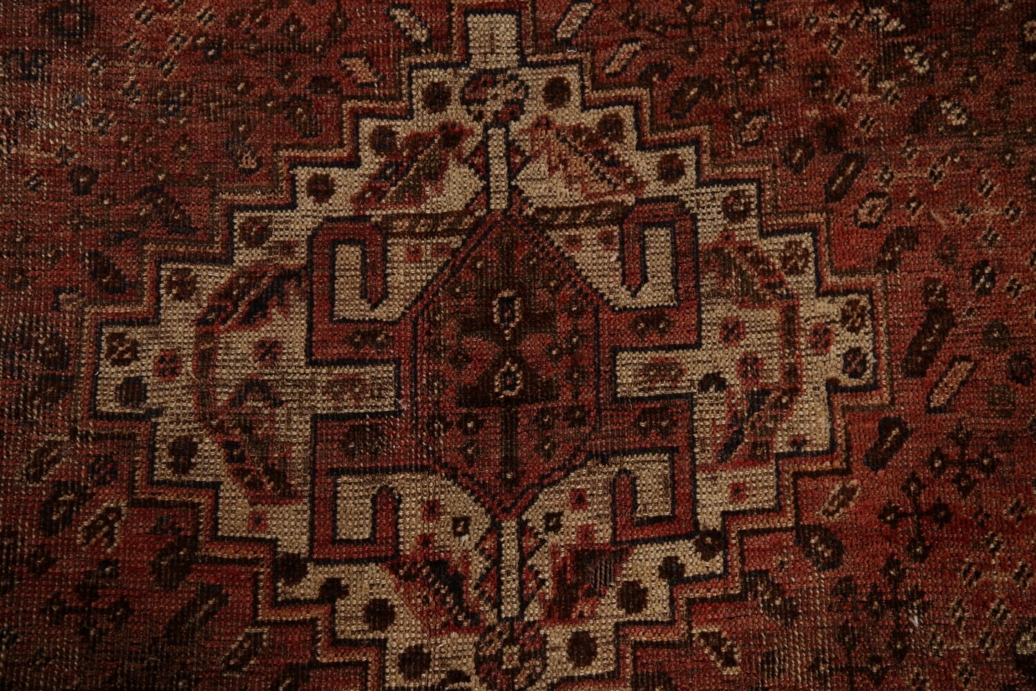 Antique Qashqai Persian Area Rug 5x8