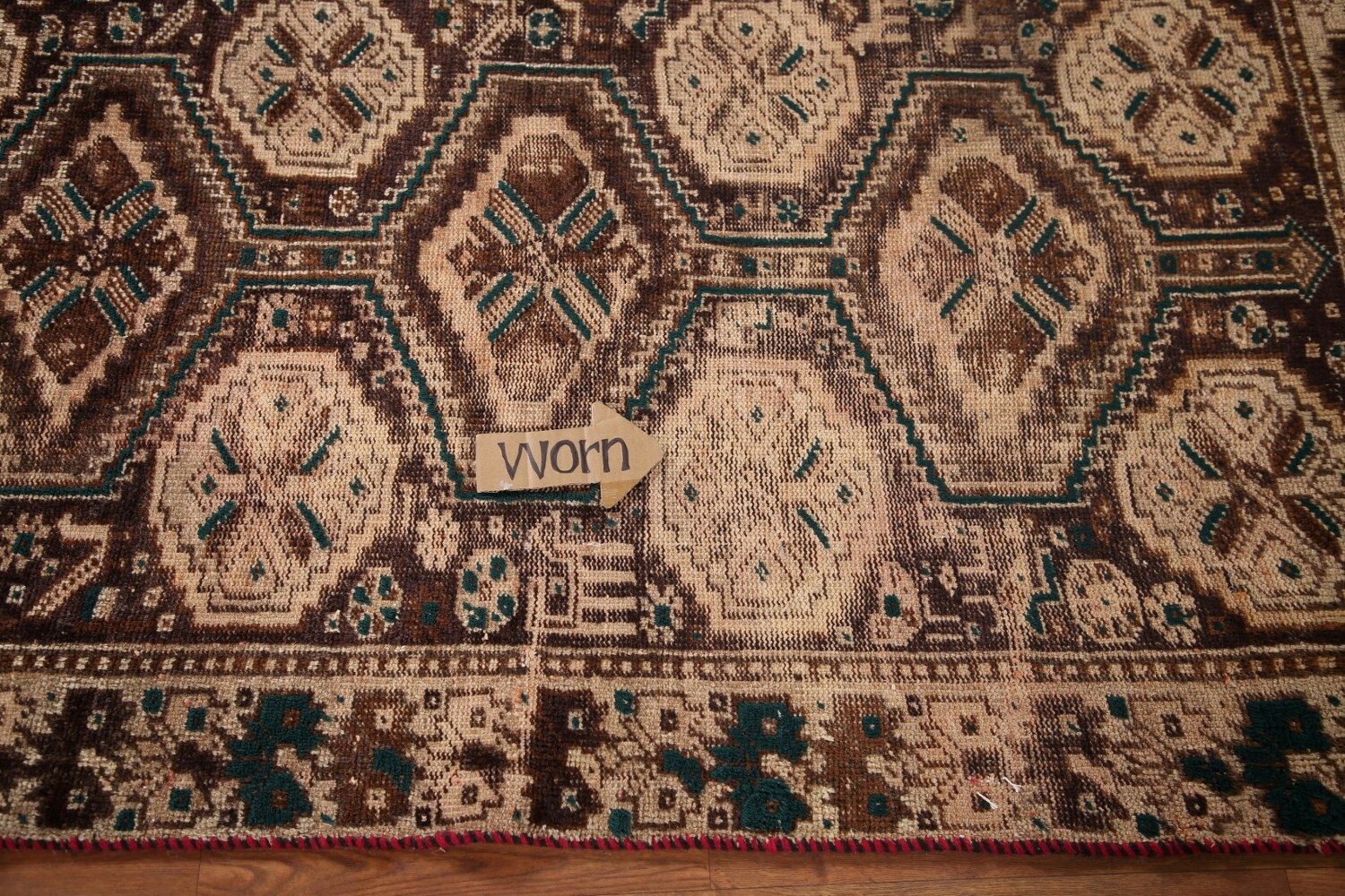 Pre-1900 Antique Tribal Qashqai Persian Rug 4x6
