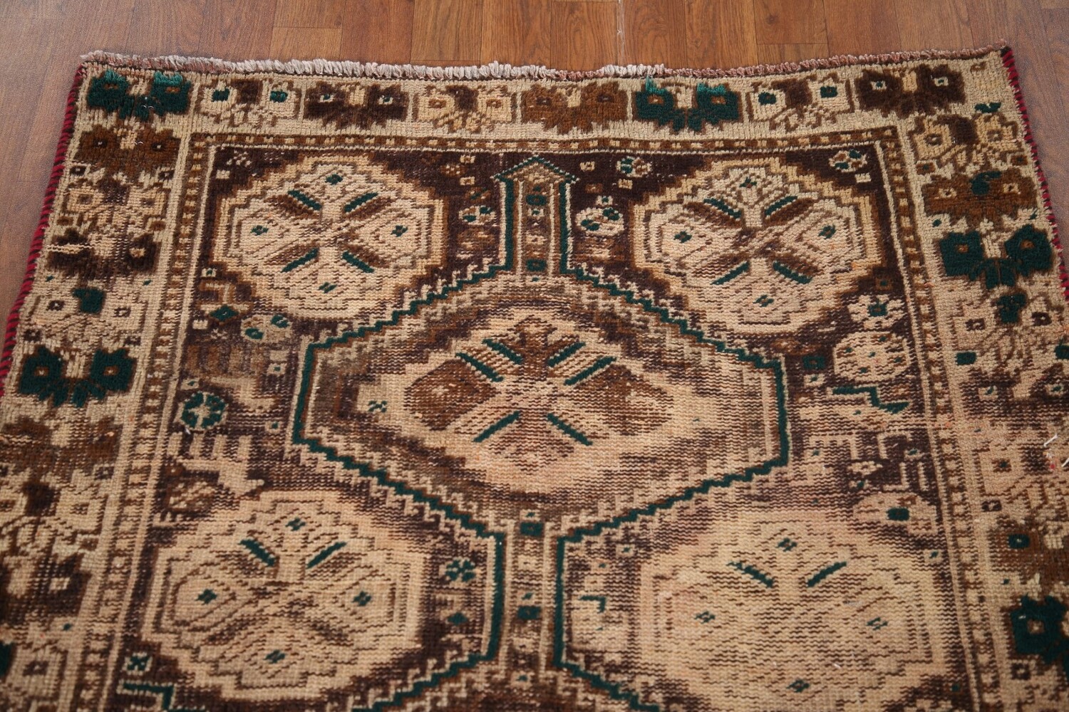 Pre-1900 Antique Tribal Qashqai Persian Rug 4x6