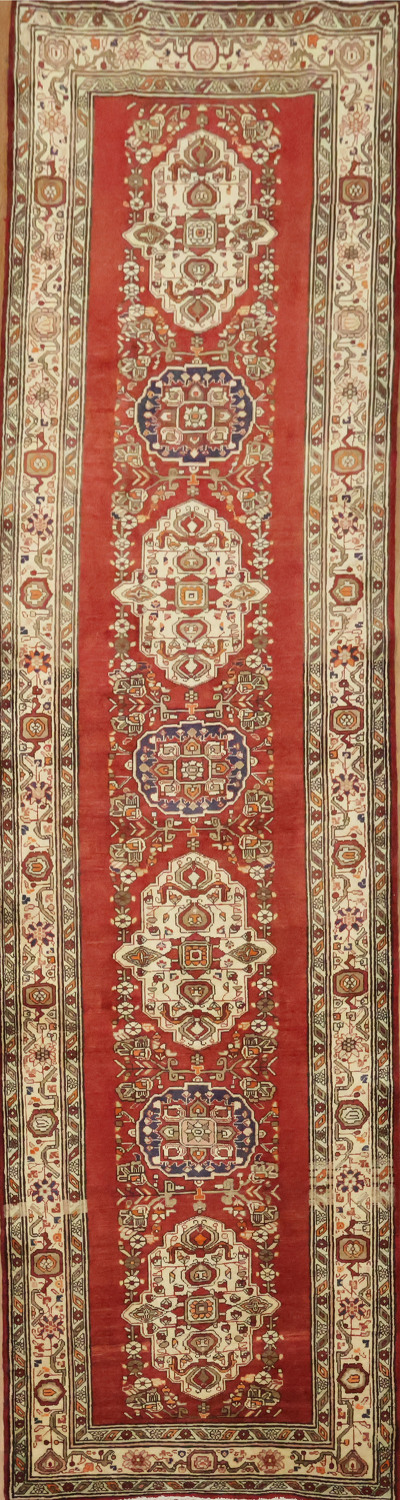 Handmade Tabriz Persian Runner Rug 4x13