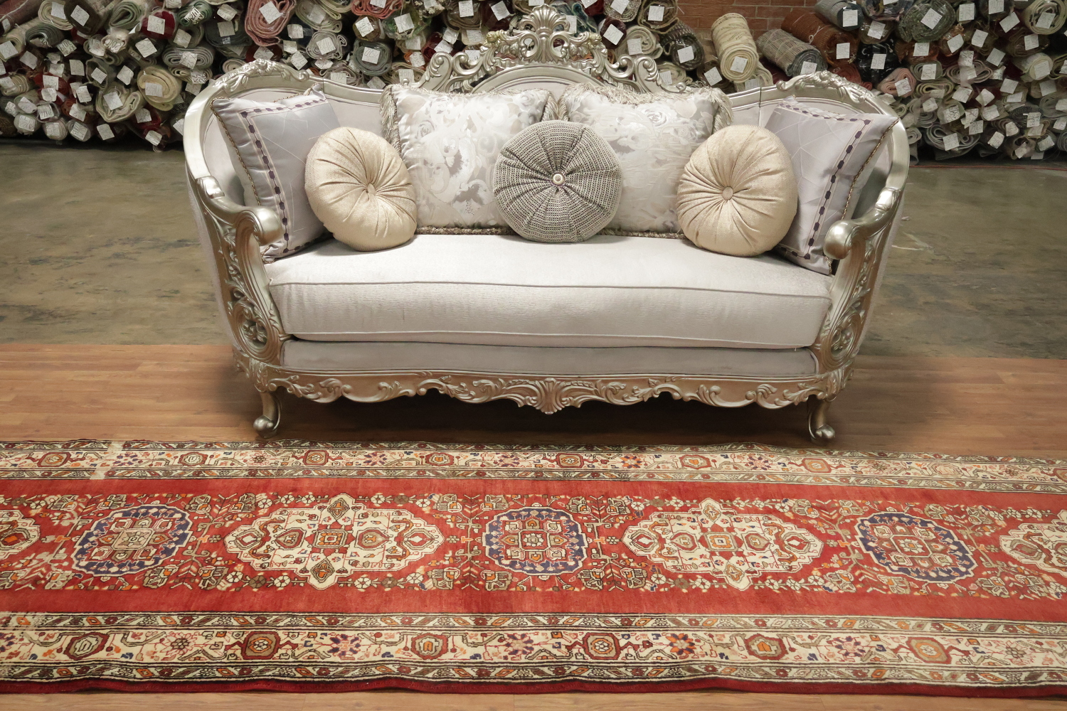 Handmade Tabriz Persian Runner Rug 4x13