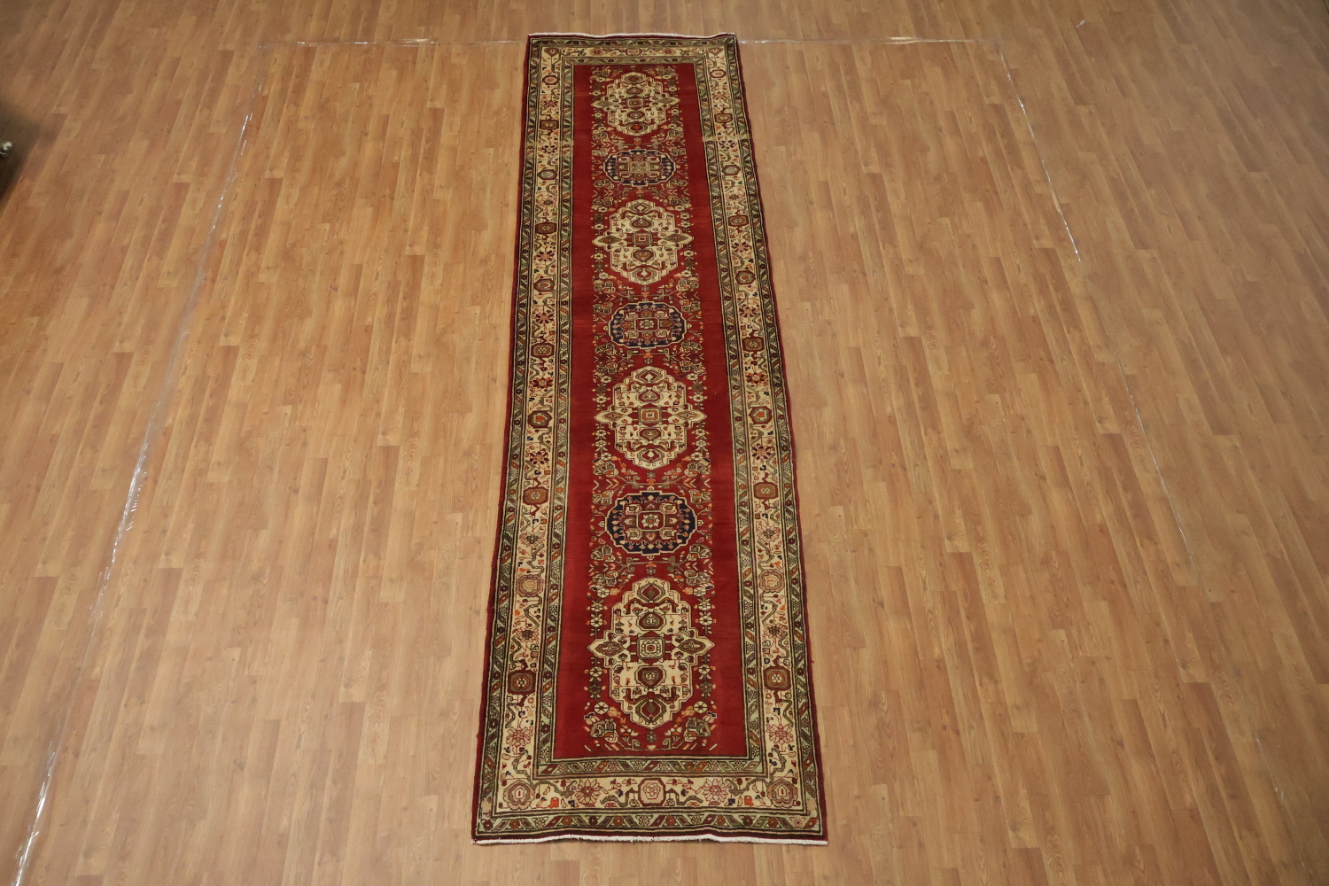 Handmade Tabriz Persian Runner Rug 4x13