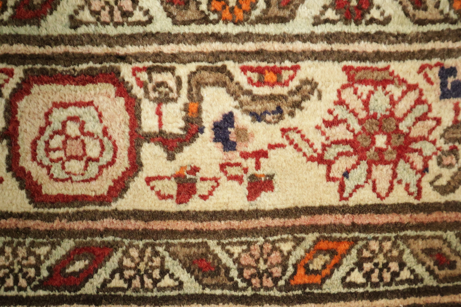 Handmade Tabriz Persian Runner Rug 4x13