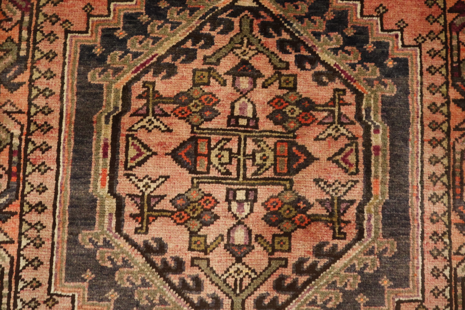 Geometric Ardebil Persian Runner Rug 4x11