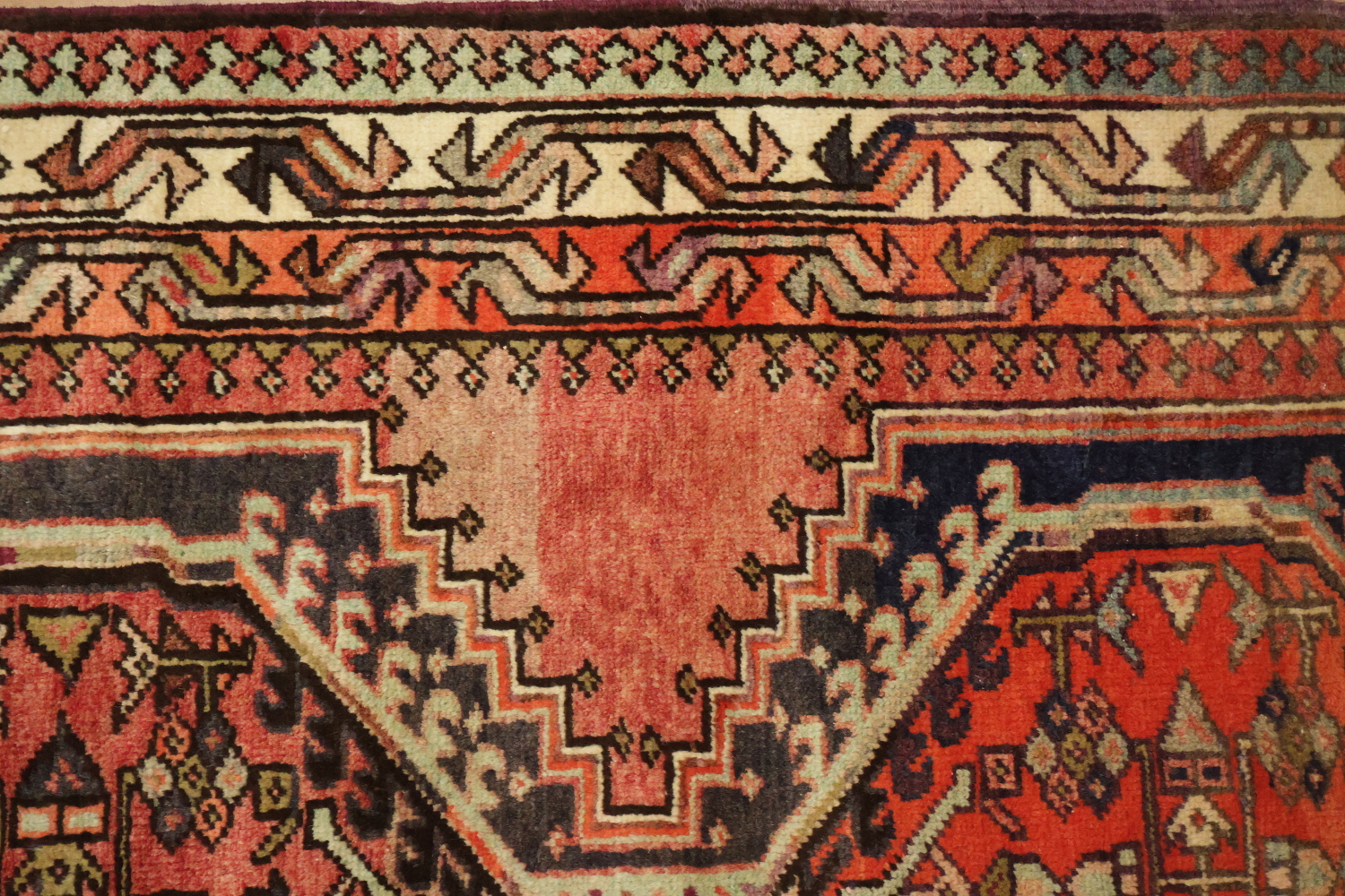 Geometric Ardebil Persian Runner Rug 4x11