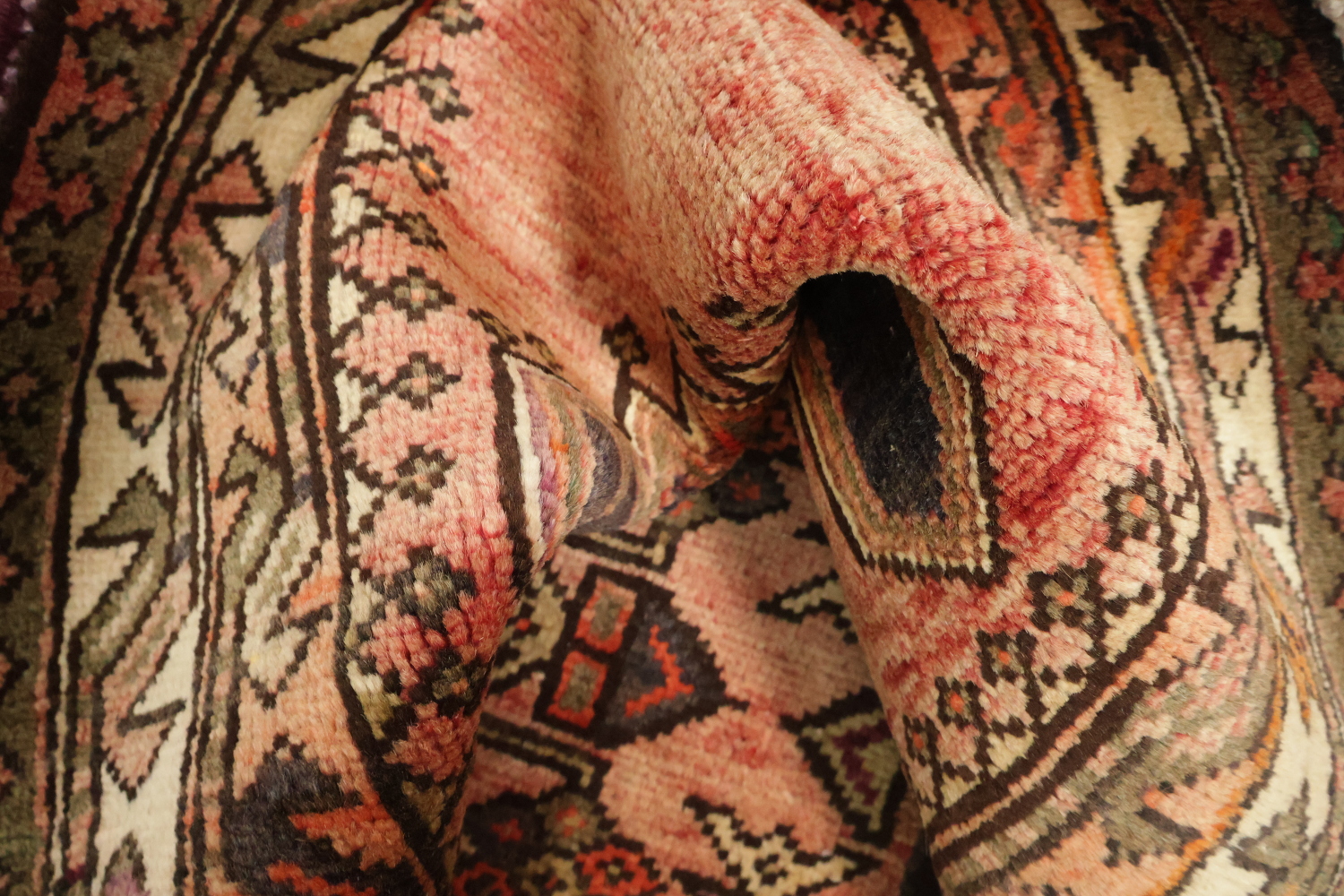 Geometric Ardebil Persian Runner Rug 4x11
