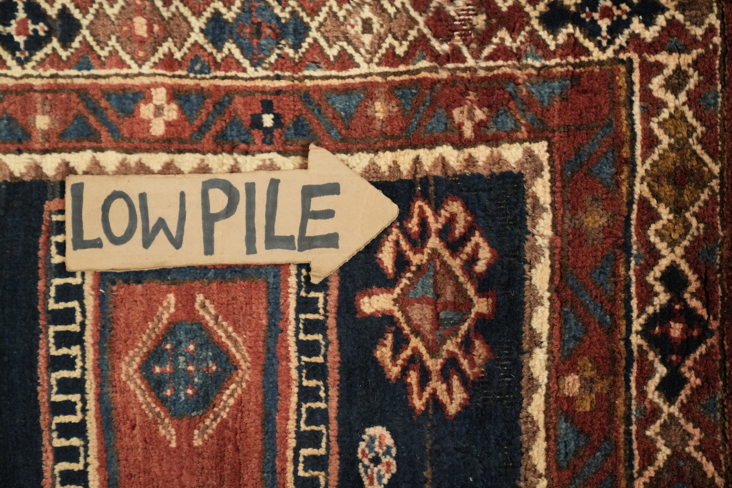 Navy Blue Meshkin Persian Runner Rug 4x10