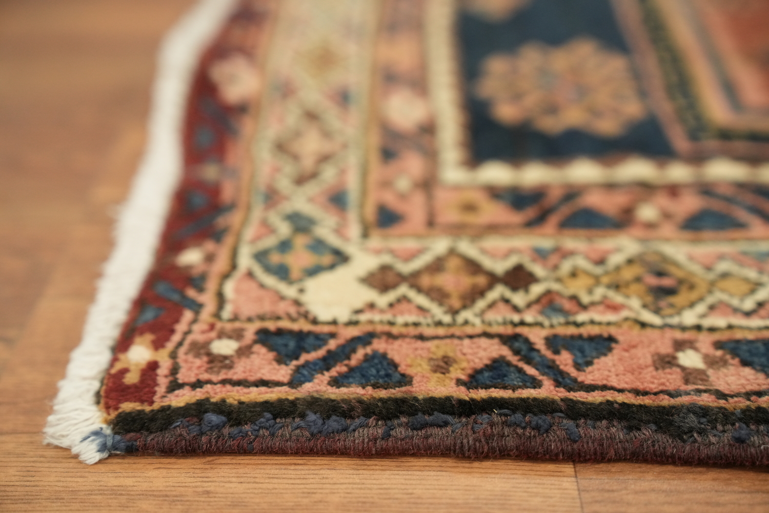 Navy Blue Meshkin Persian Runner Rug 4x10