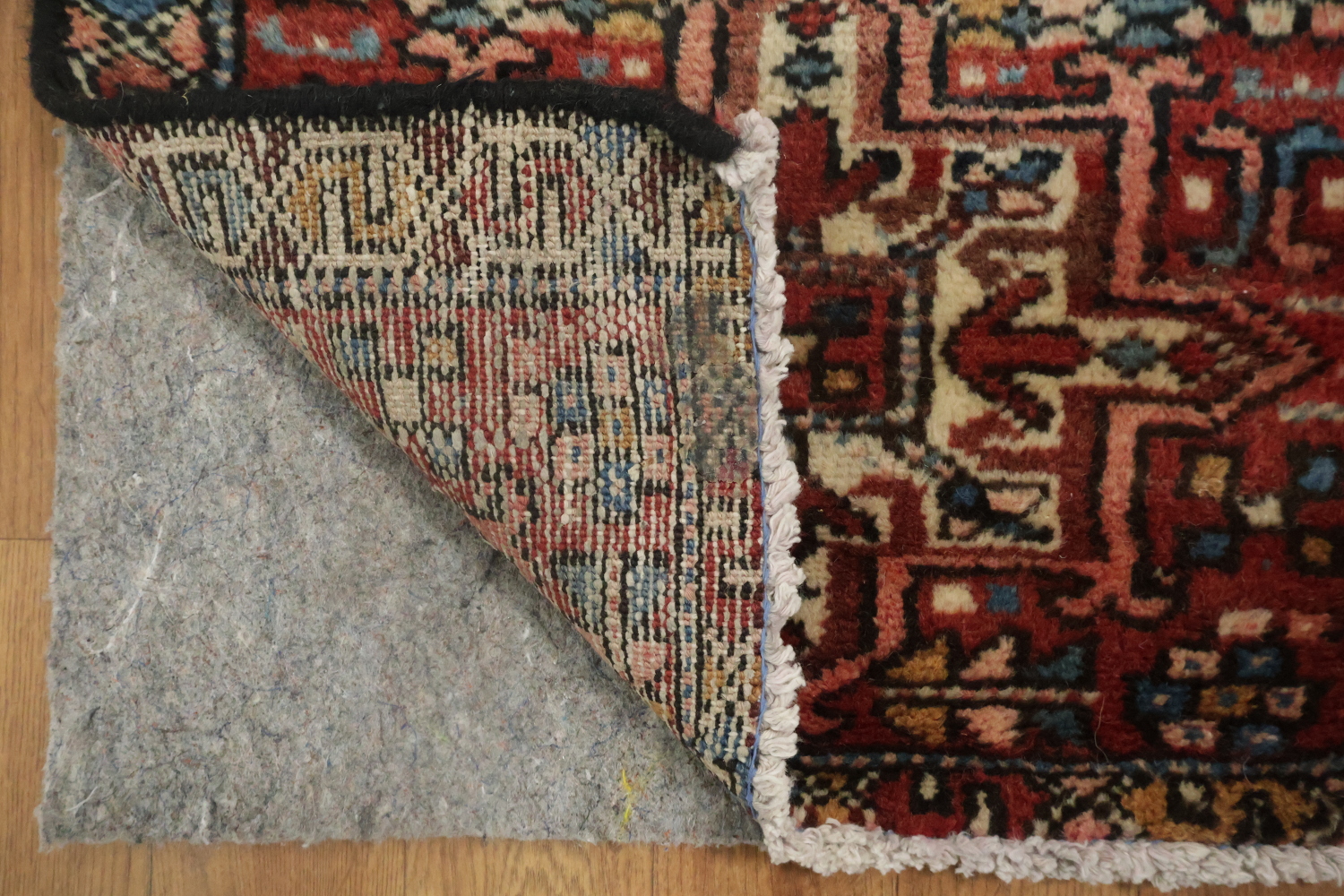 Geometric Heriz Persian Runner Rug 2x12