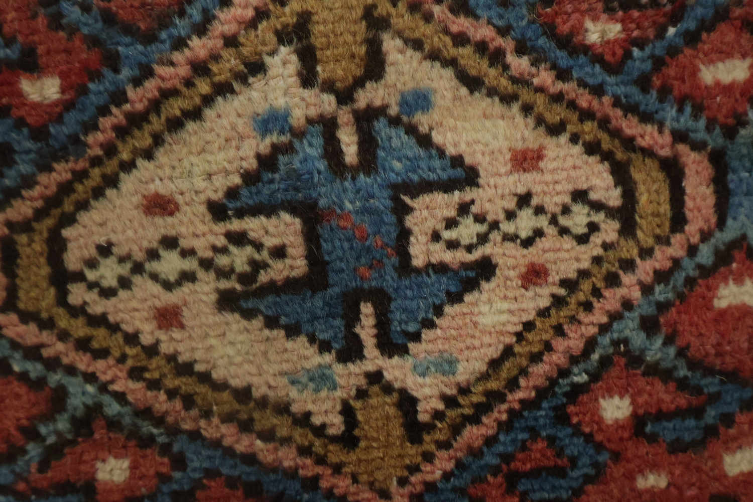 Geometric Heriz Persian Runner Rug 2x12