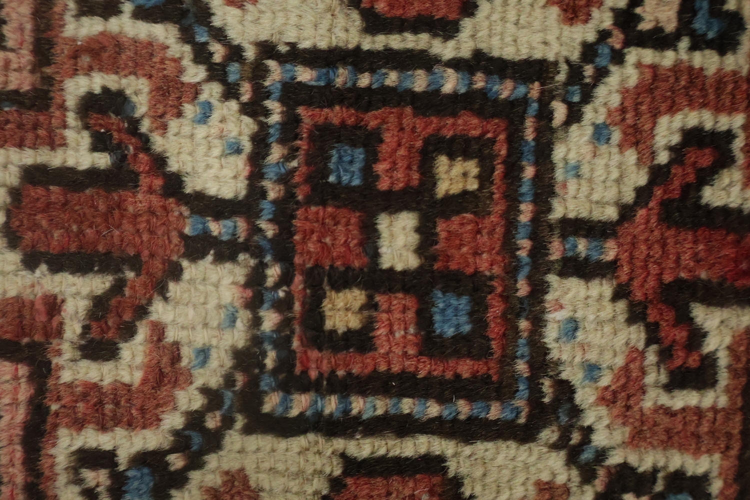 Geometric Heriz Persian Runner Rug 2x12