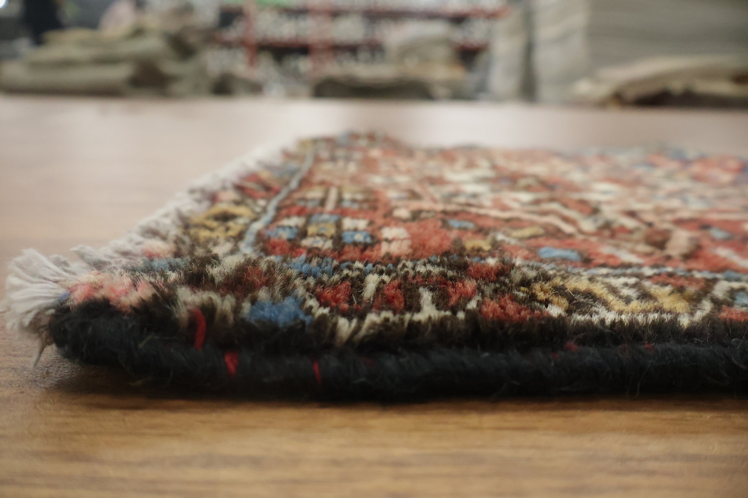 Geometric Heriz Persian Runner Rug 2x12