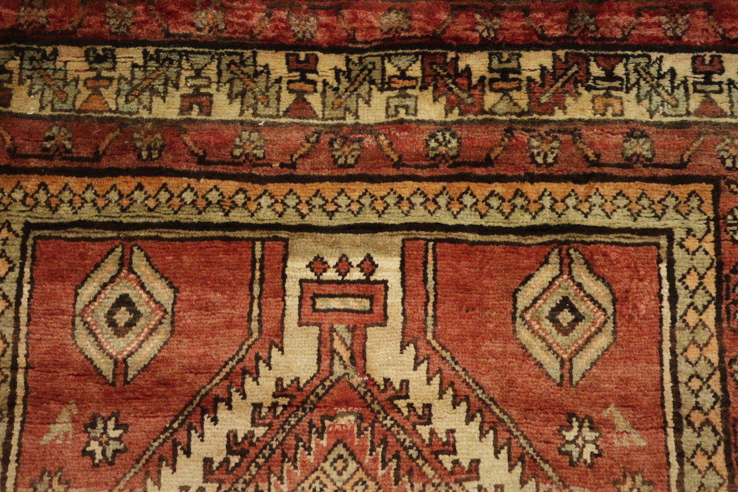 Tribal Wool Ardebil Persian Runner Rug 4x11