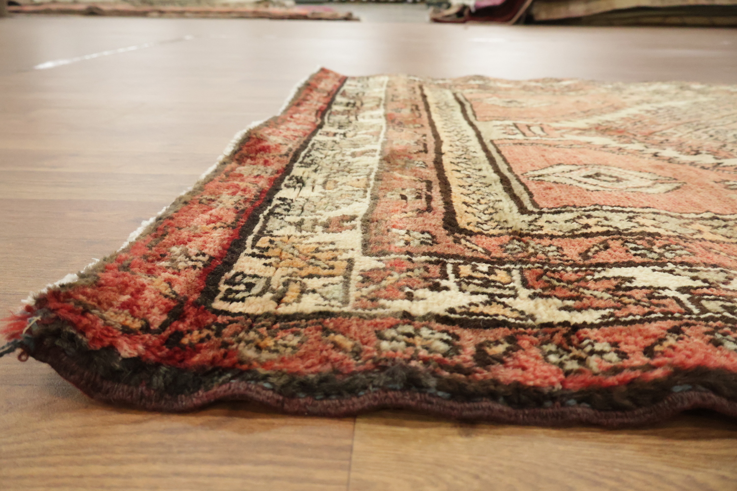 Tribal Wool Ardebil Persian Runner Rug 4x11