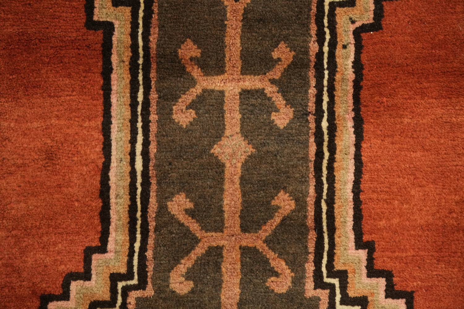 Vintage Wool Ardebil Persian Runner Rug 3x13