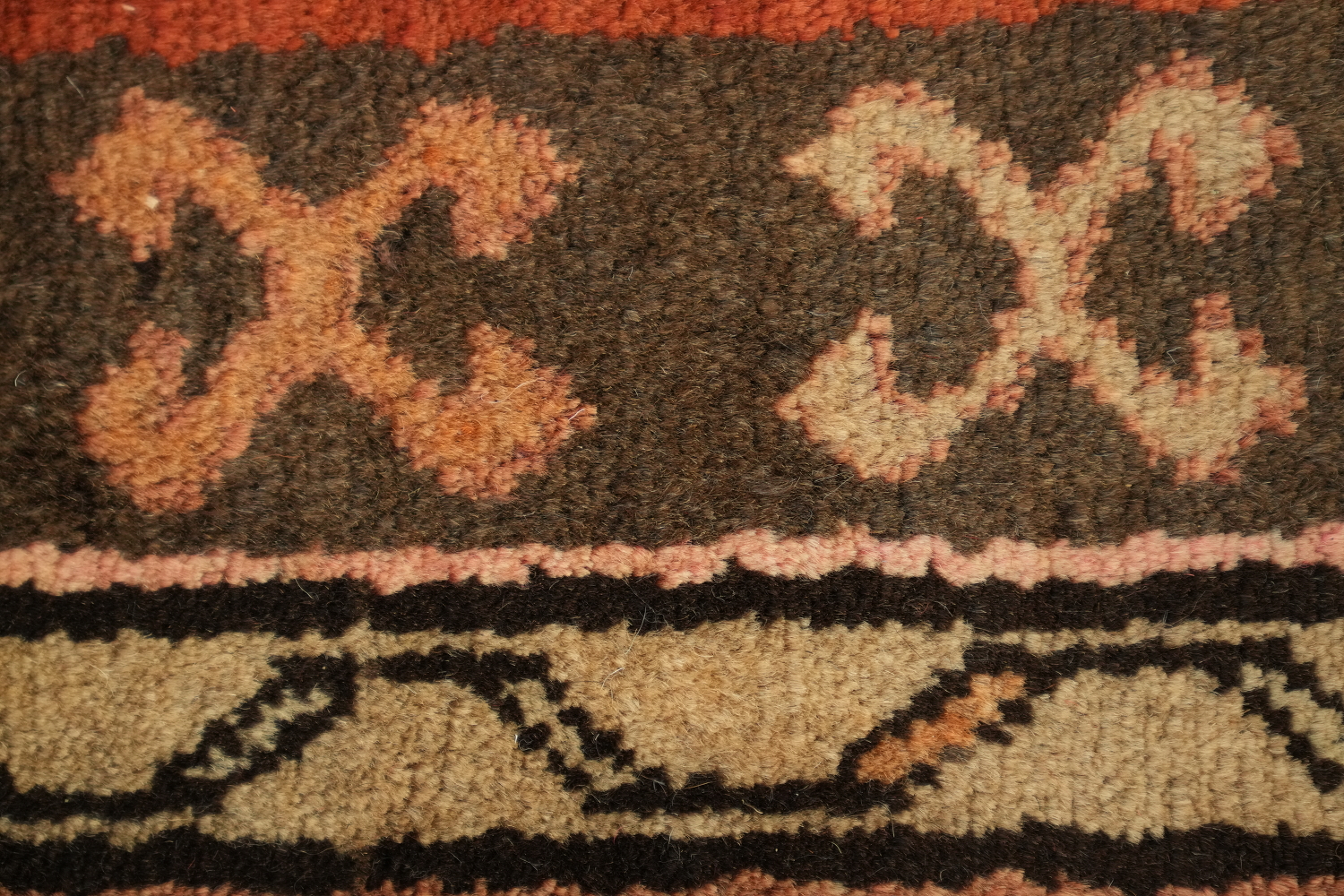 Vintage Wool Ardebil Persian Runner Rug 3x13