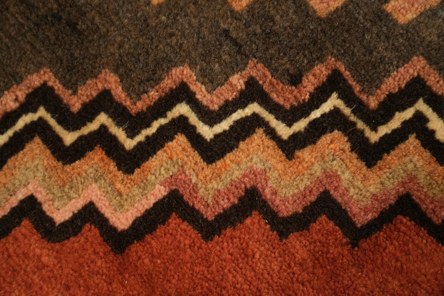 Vintage Wool Ardebil Persian Runner Rug 3x13