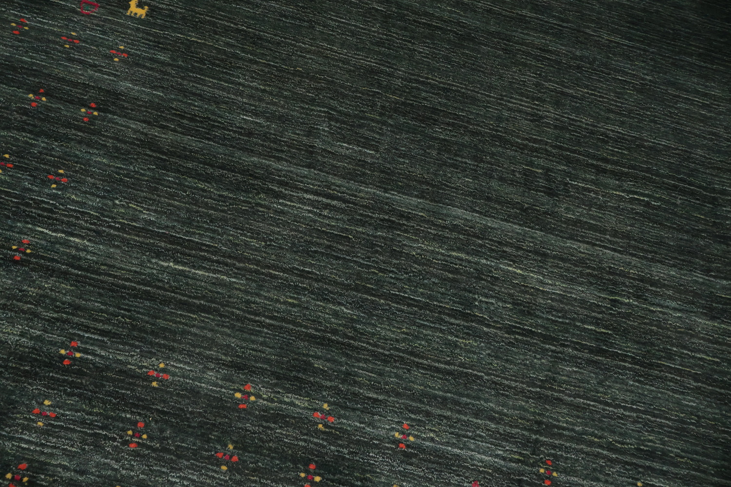 Elegant Minimalist Gabbeh Square Area Rug 10x10 with Subtle Details