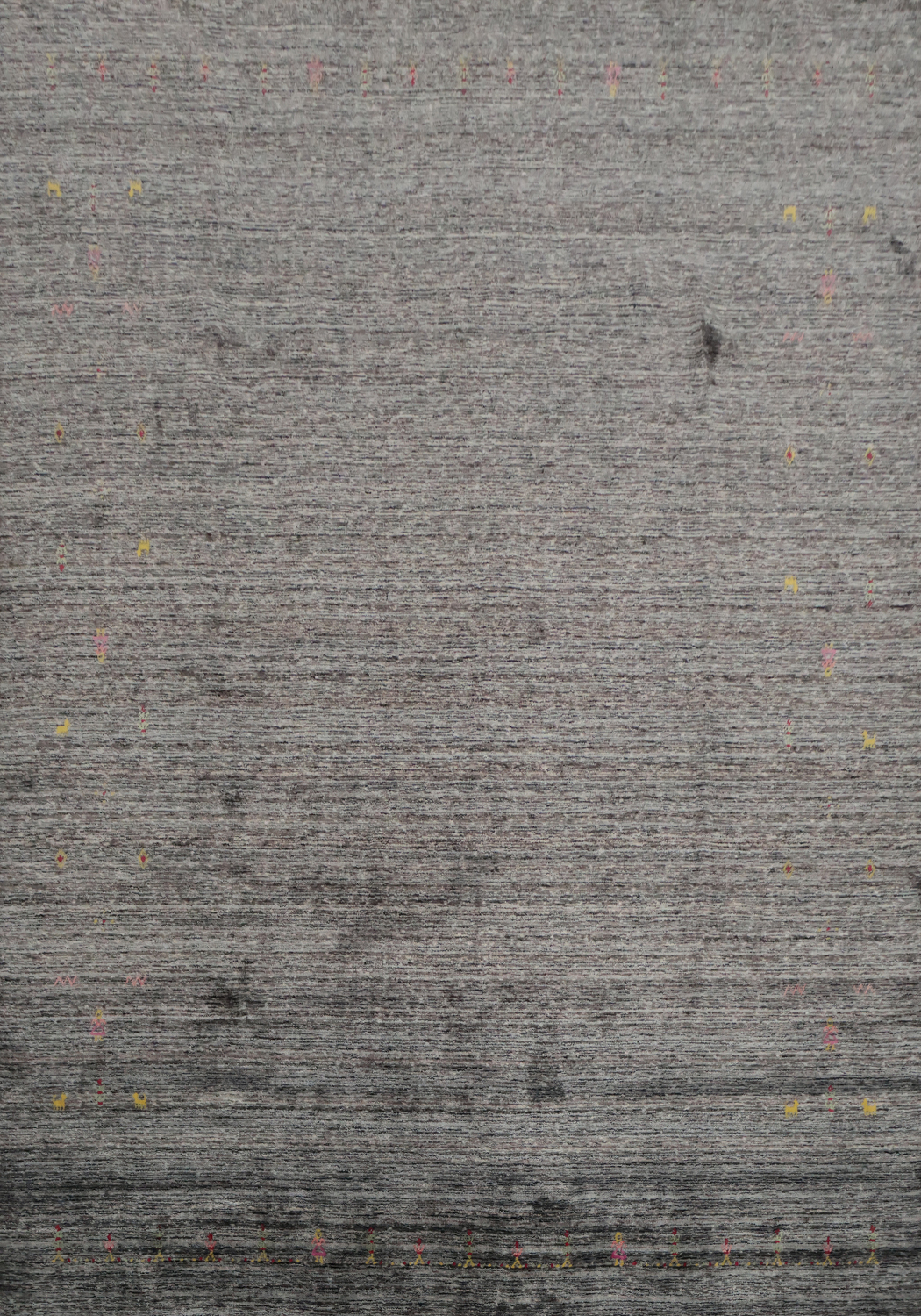 Versatile Gray Gabbeh Area Rug 8x10