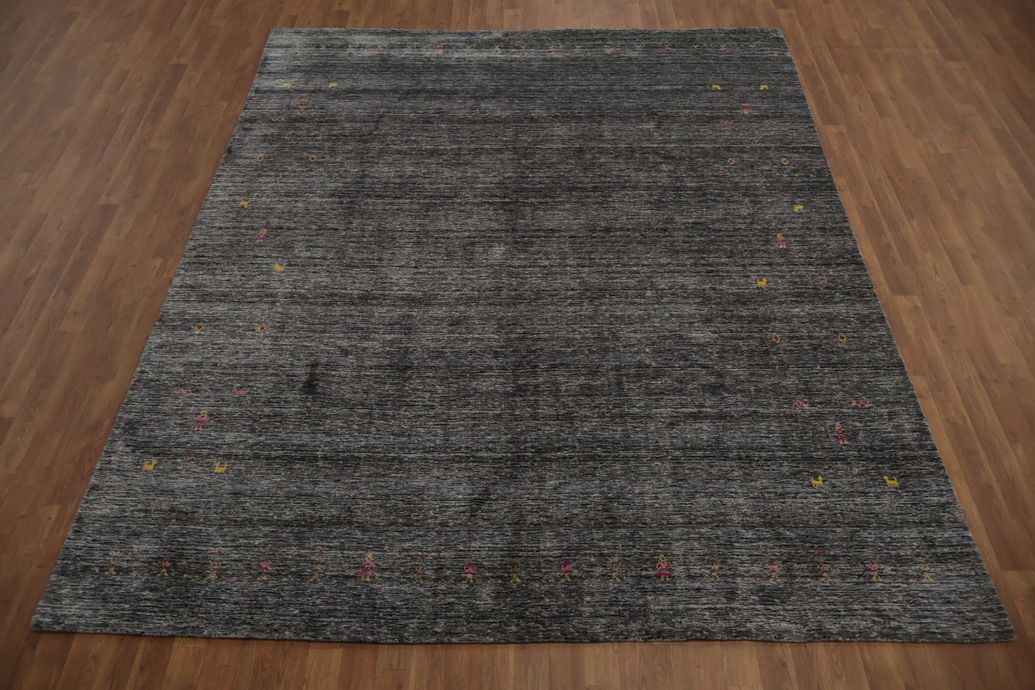 Versatile Gray Gabbeh Area Rug 8x10