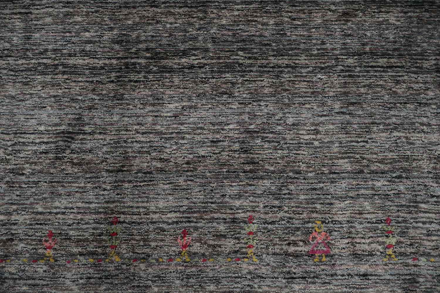Versatile Gray Gabbeh Area Rug 8x10