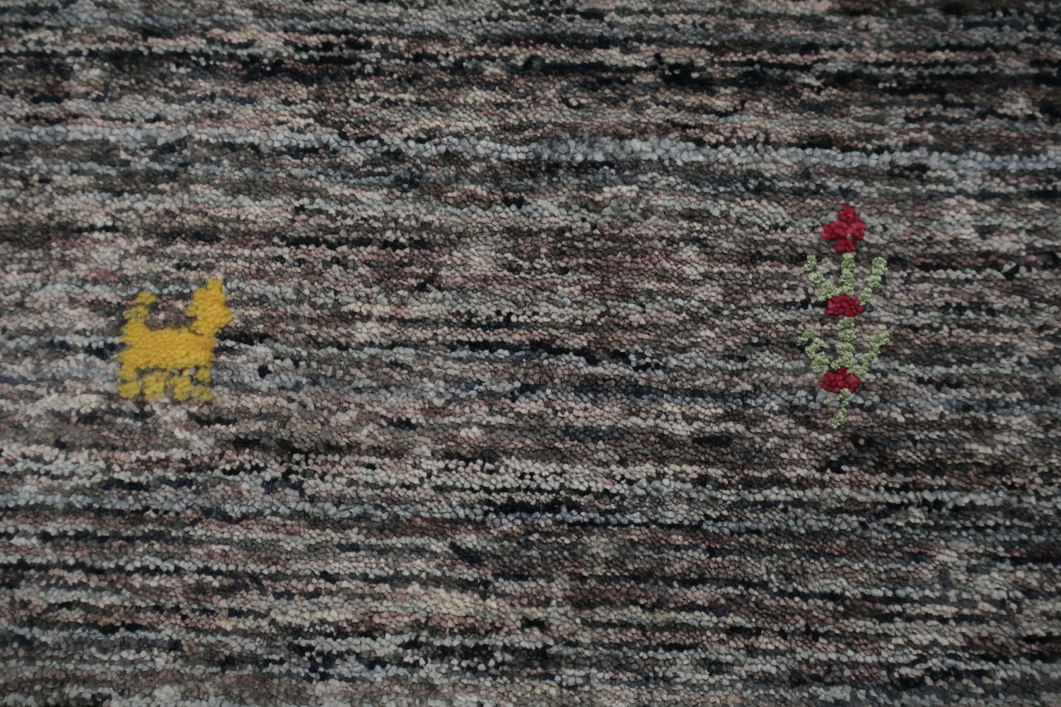 Versatile Gray Gabbeh Area Rug 8x10