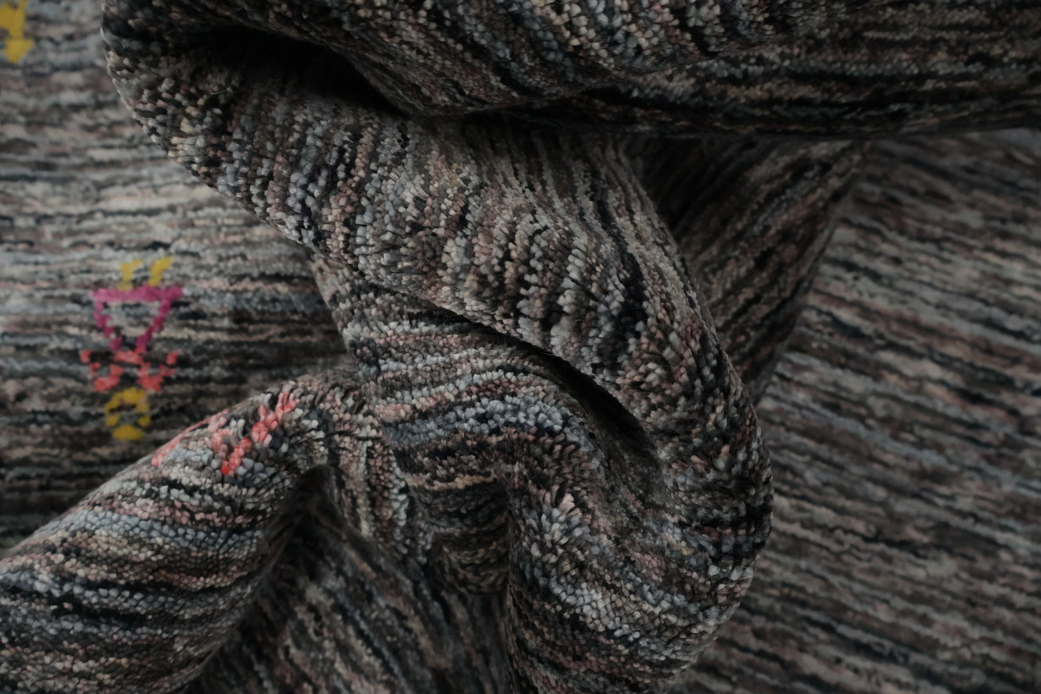 Versatile Gray Gabbeh Area Rug 8x10