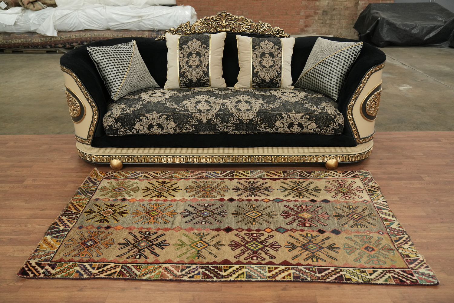 Geometric Shiraz Persian Rug 4x7