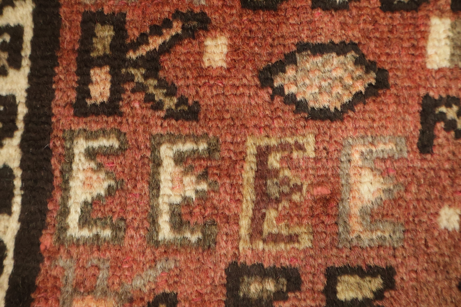 Tribal Wool Gharajeh Persian Runner Rug 3x9