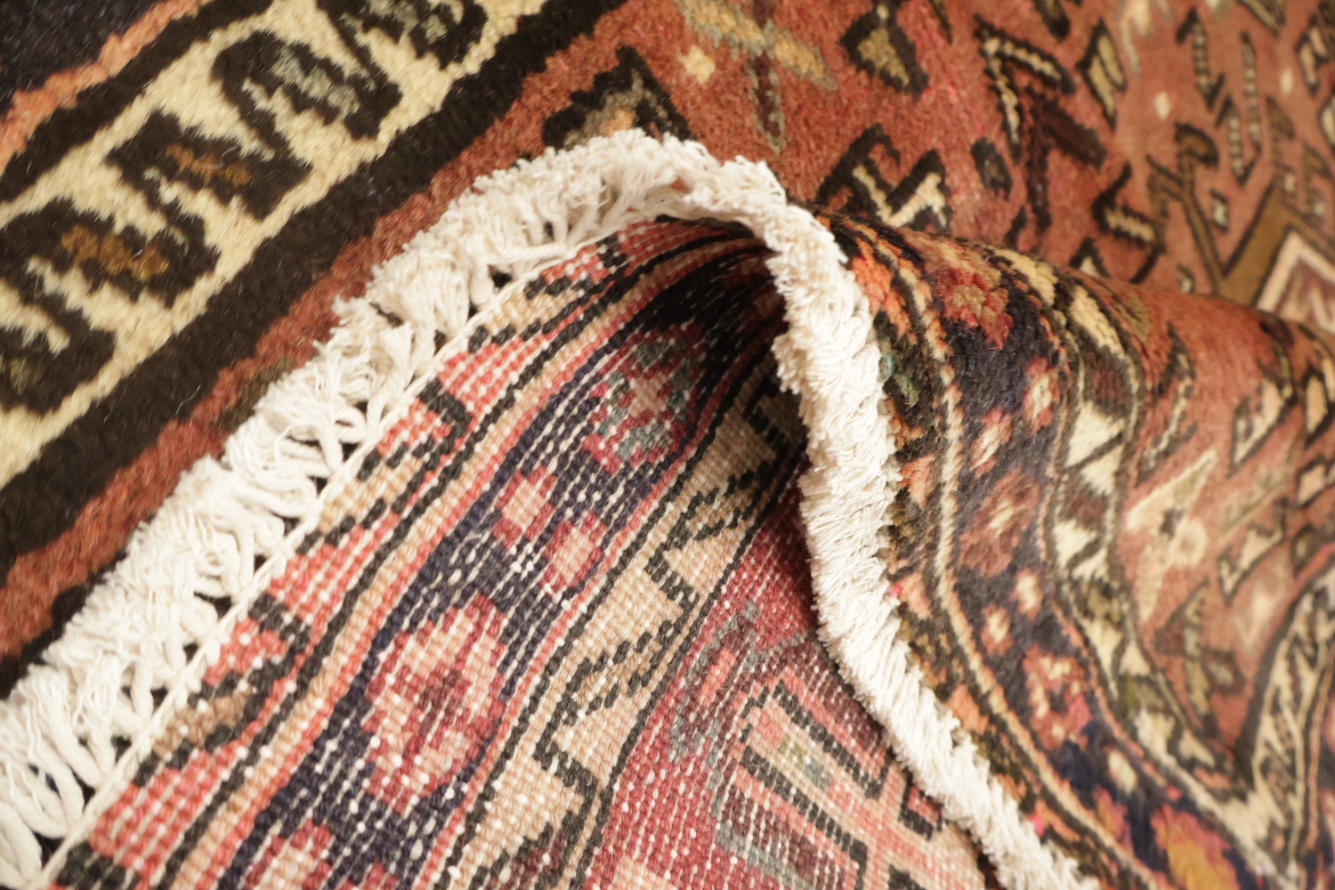 Tribal Wool Gharajeh Persian Runner Rug 3x9