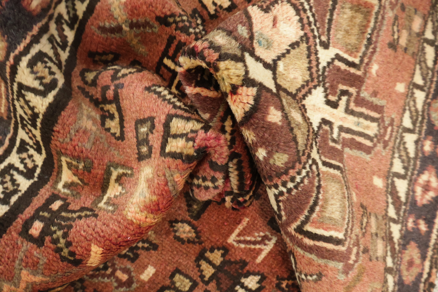 Tribal Wool Gharajeh Persian Runner Rug 3x9